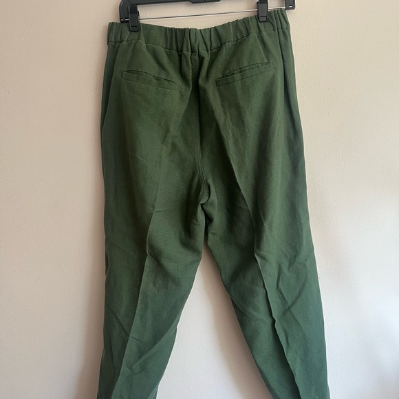 J.Crew woman’s green linen jogger pants - Picture 7 of 8